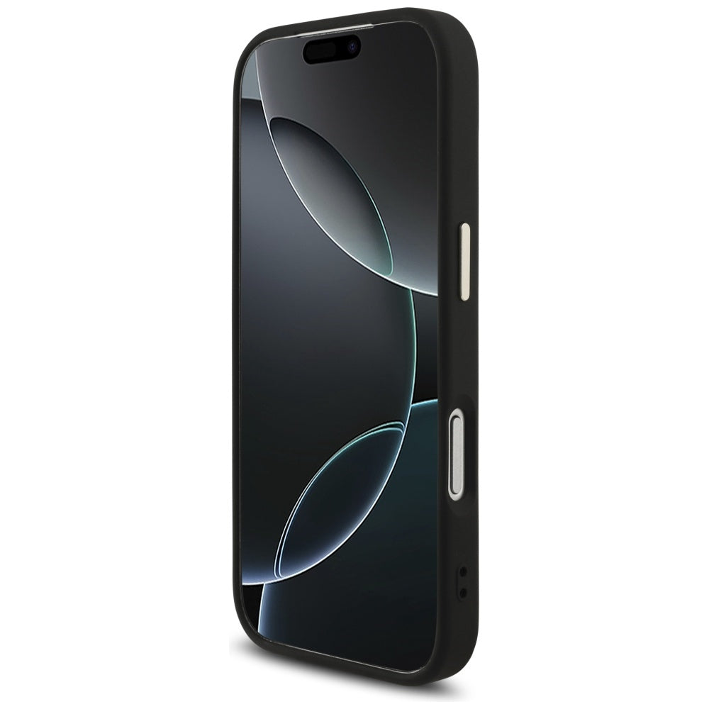Funda para Apple iPhone 17 Pro, Guess, Big 4G Logo Classic, Negra Dorada