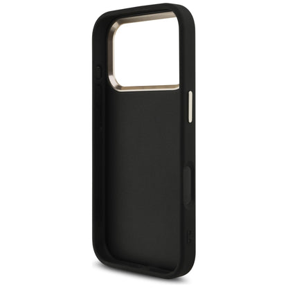 Funda para Apple iPhone 17 Pro, Guess, Big 4G Logo Classic, Negra Dorada