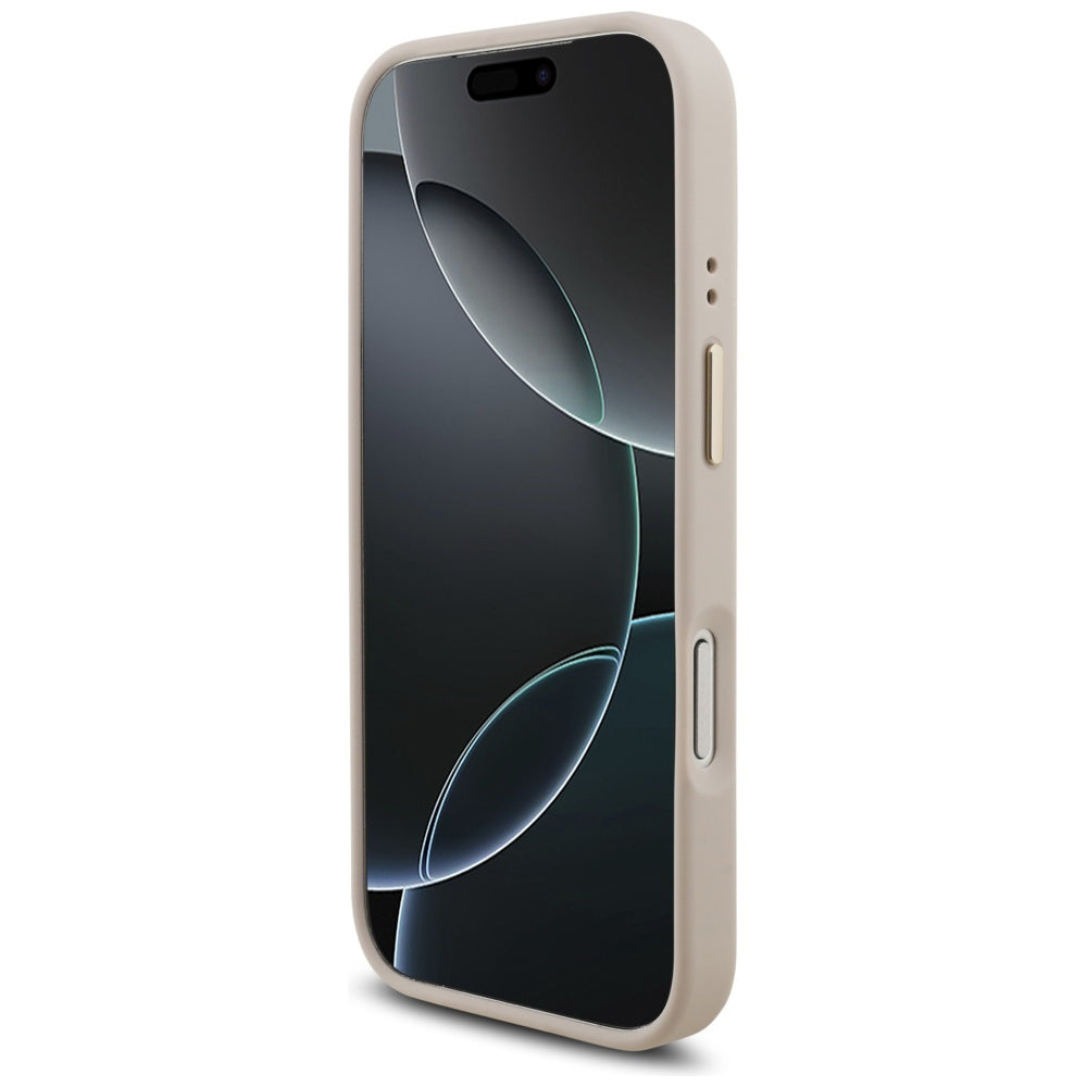 Funda para Apple iPhone 17 Pro, Guess, Big 4G Logo Classic, Rosa Dorado