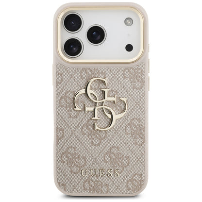 Funda para Apple iPhone 17 Pro, Guess, Big 4G Logo Classic, Rosa Dorado