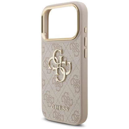 Funda para Apple iPhone 17 Pro, Guess, Big 4G Logo Classic, Rosa Dorado