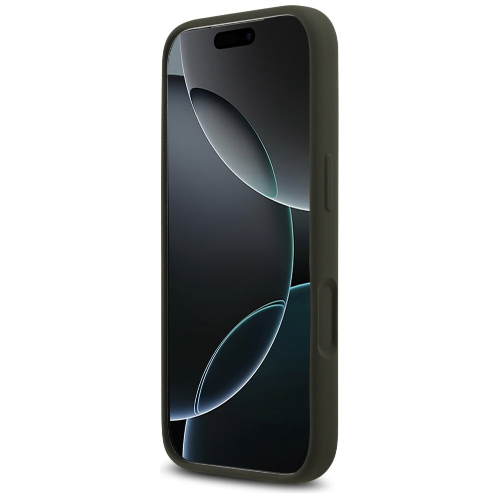 Funda para Apple iPhone 17 Pro, Guess, Big 4G Script, Kaki