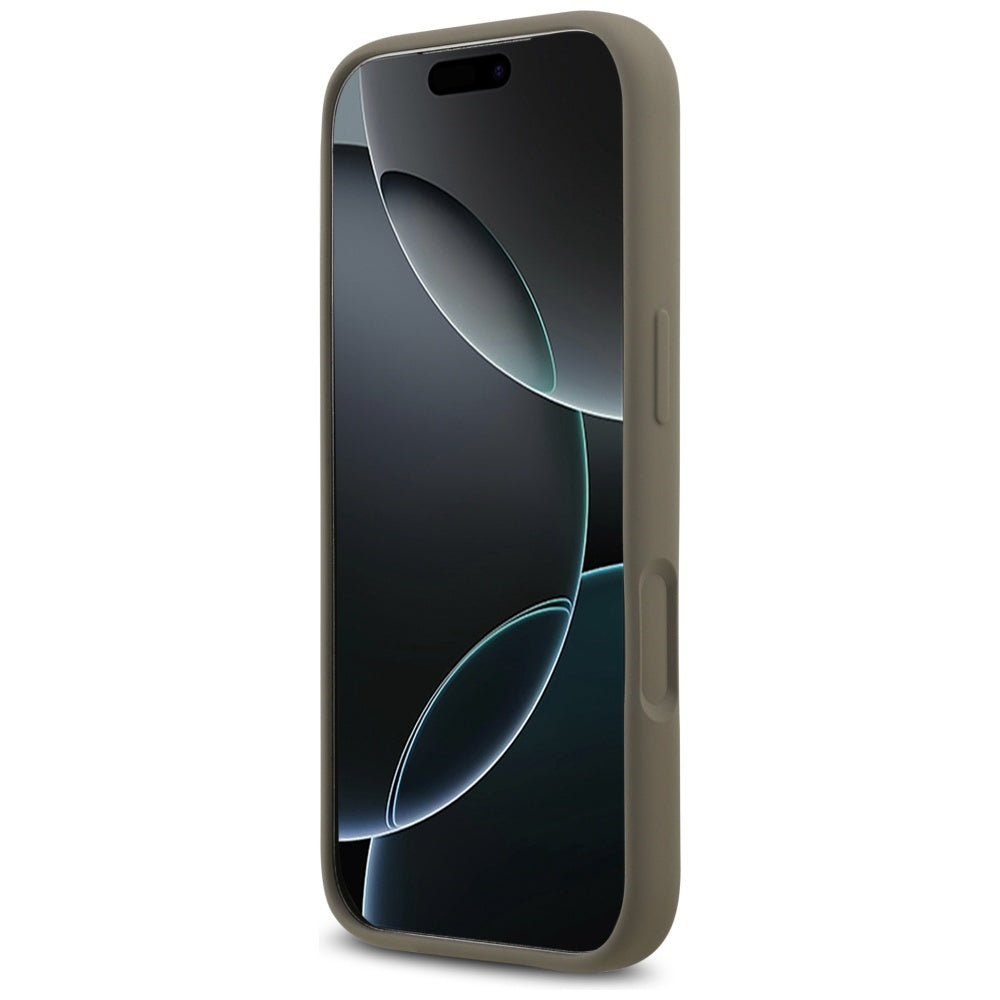 Funda para Apple iPhone 17 Pro, Guess, Big 4G Script, Marrón