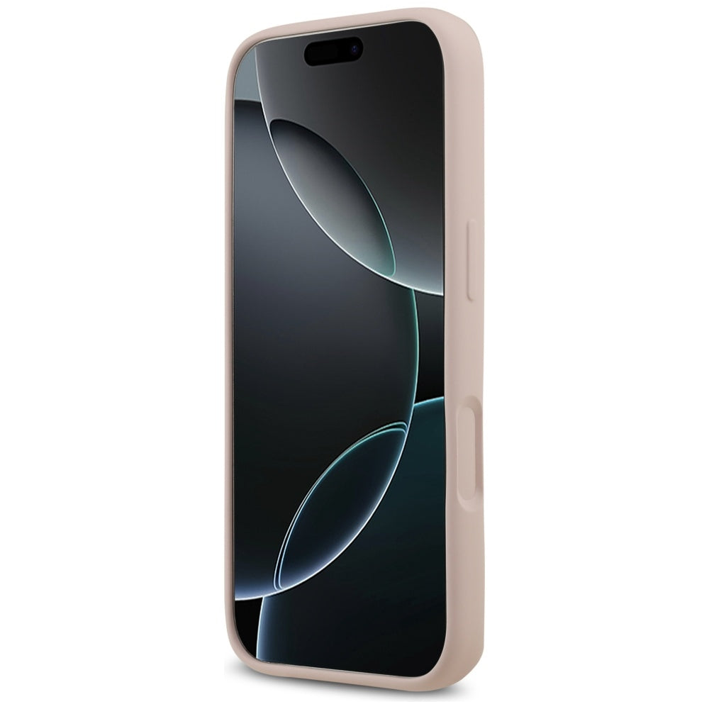 Funda para Apple iPhone 17 Pro, Guess, Big 4G Script, Rosa Claro