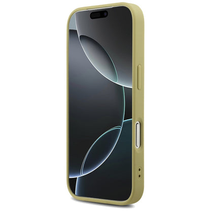 Funda para Apple iPhone 17 Pro, Guess, Fixed Glitter Big 4G, Dorada