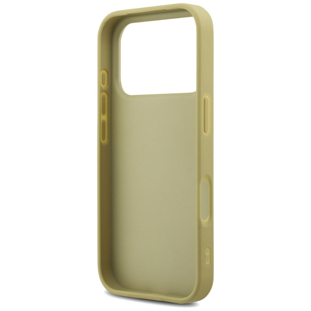 Funda para Apple iPhone 17 Pro, Guess, Fixed Glitter Big 4G, Dorada