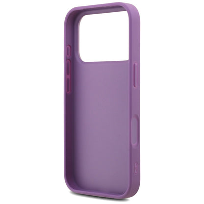 Funda para Apple iPhone 17 Pro, Guess, Fixed Glitter Big 4G, Morado