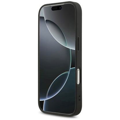 Funda para Apple iPhone 17 Pro, Guess, Fixed Glitter Big 4G, Negra