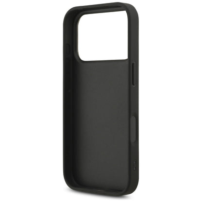Funda para Apple iPhone 17 Pro, Guess, Fixed Glitter Big 4G, Negra