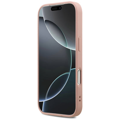 Funda para Apple iPhone 17 Pro, Guess, Fixed Glitter Big 4G, Rosa