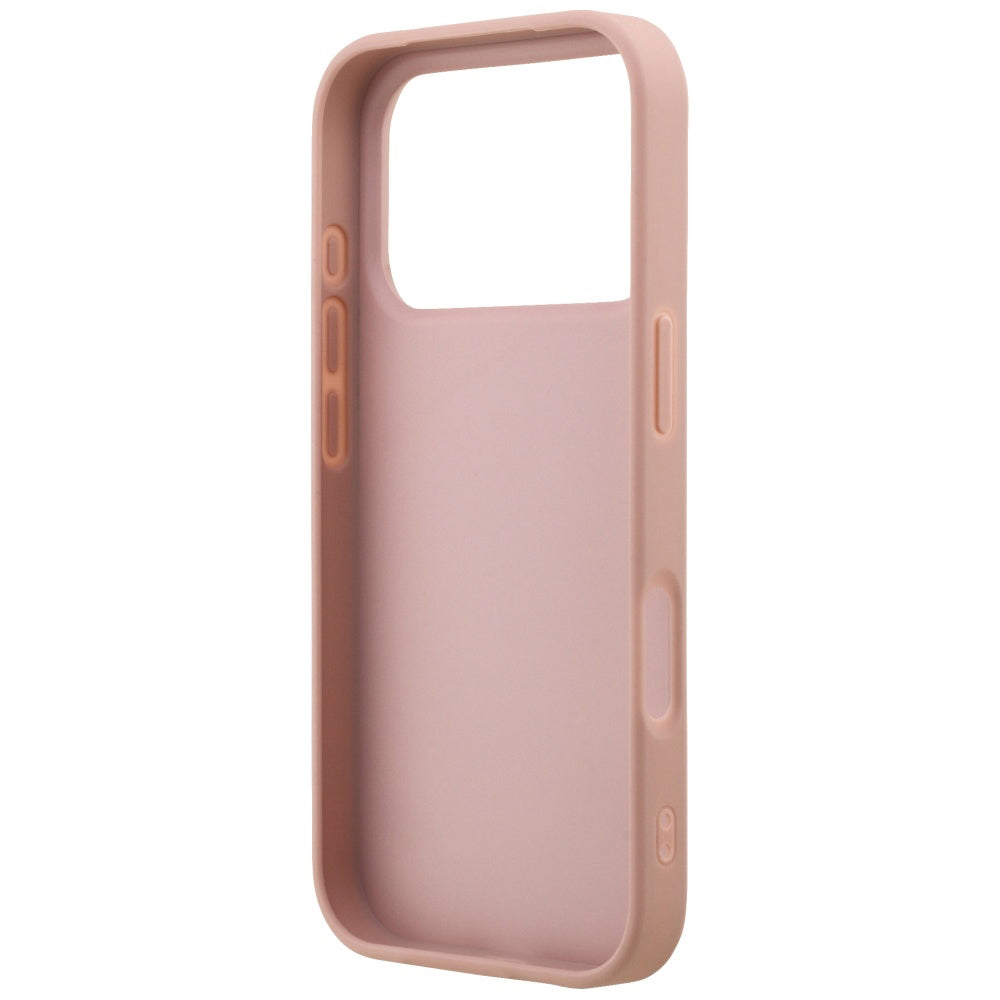 Funda para Apple iPhone 17 Pro, Guess, Fixed Glitter Big 4G, Rosa