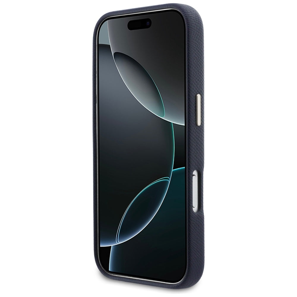 Funda para Apple iPhone 17 Pro, Guess, Resin Logo, Azul