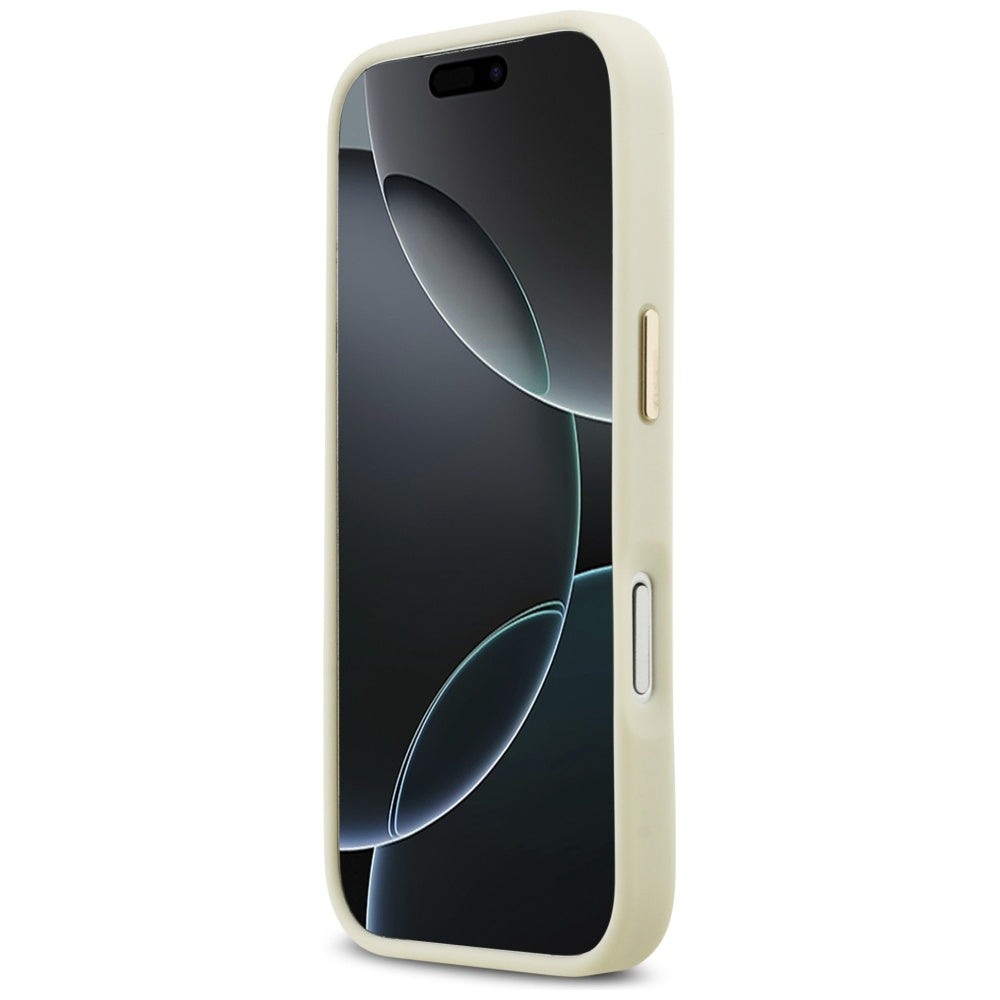 Funda para Apple iPhone 17 Pro, Karl Lagerfeld, Script Logo, Beige