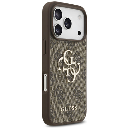 Funda para Apple iPhone 17 Pro Max, Guess, 4G Big Logo, Marrón