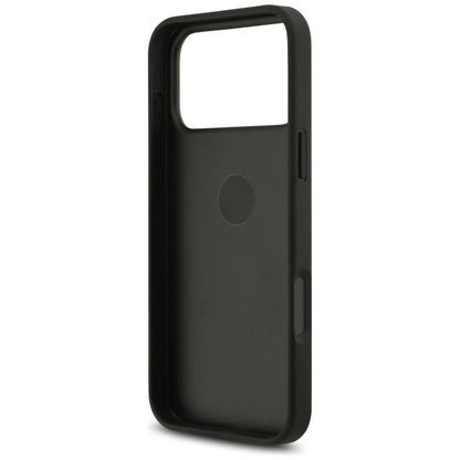 Funda para Apple iPhone 17 Pro Max, Guess, 4G Ring Stand, Negra