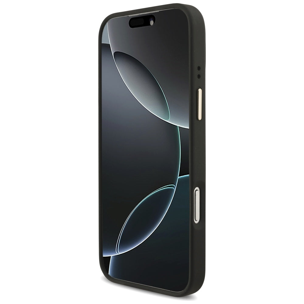 Funda para Apple iPhone 17 Pro Max, Guess, Big 4G Classic Logo with Big Strap, Negra