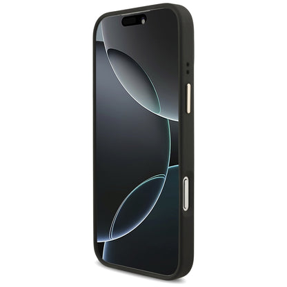 Funda para Apple iPhone 17 Pro Max, Guess, Big 4G Classic Logo with Big Strap, Negra