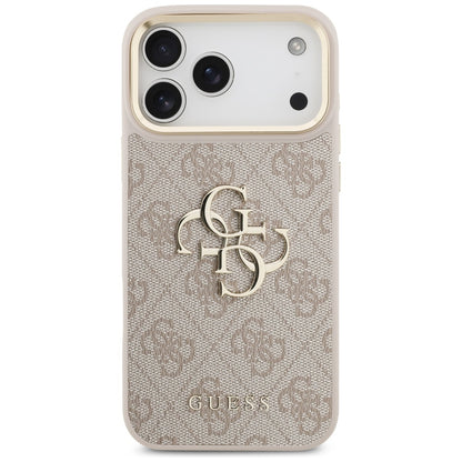 Funda para Apple iPhone 17 Pro Max, Guess, Big 4G Classic Logo with Big Strap, Rosa