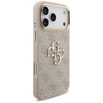 Funda para Apple iPhone 17 Pro Max, Guess, Big 4G Classic Logo with Big Strap, Rosa