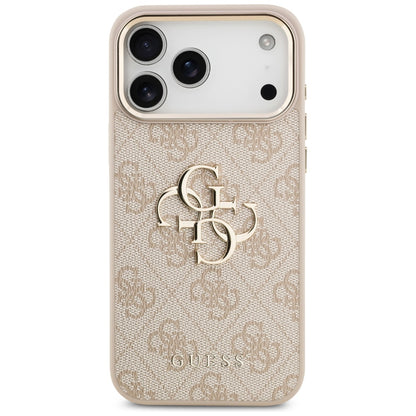 Funda para Apple iPhone 17 Pro Max, Guess, Big 4G Logo Classic, Rosa Dorado