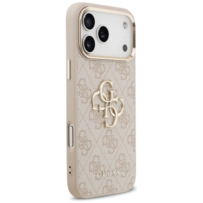 Funda para Apple iPhone 17 Pro Max, Guess, Big 4G Logo Classic, Rosa Dorado