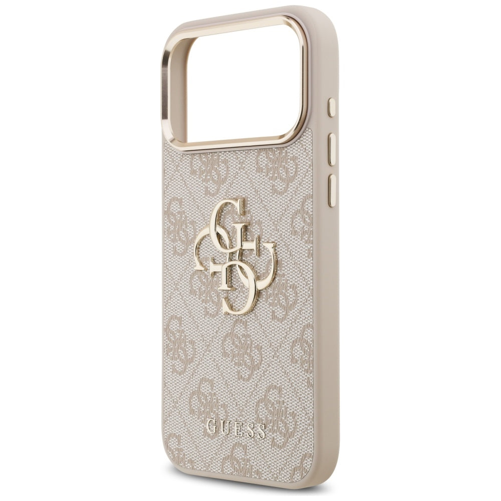 Funda para Apple iPhone 17 Pro Max, Guess, Big 4G Logo Classic, Rosa Dorado