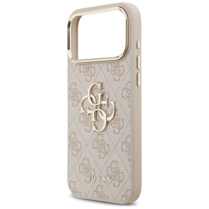 Funda para Apple iPhone 17 Pro Max, Guess, Big 4G Logo Classic, Rosa Dorado
