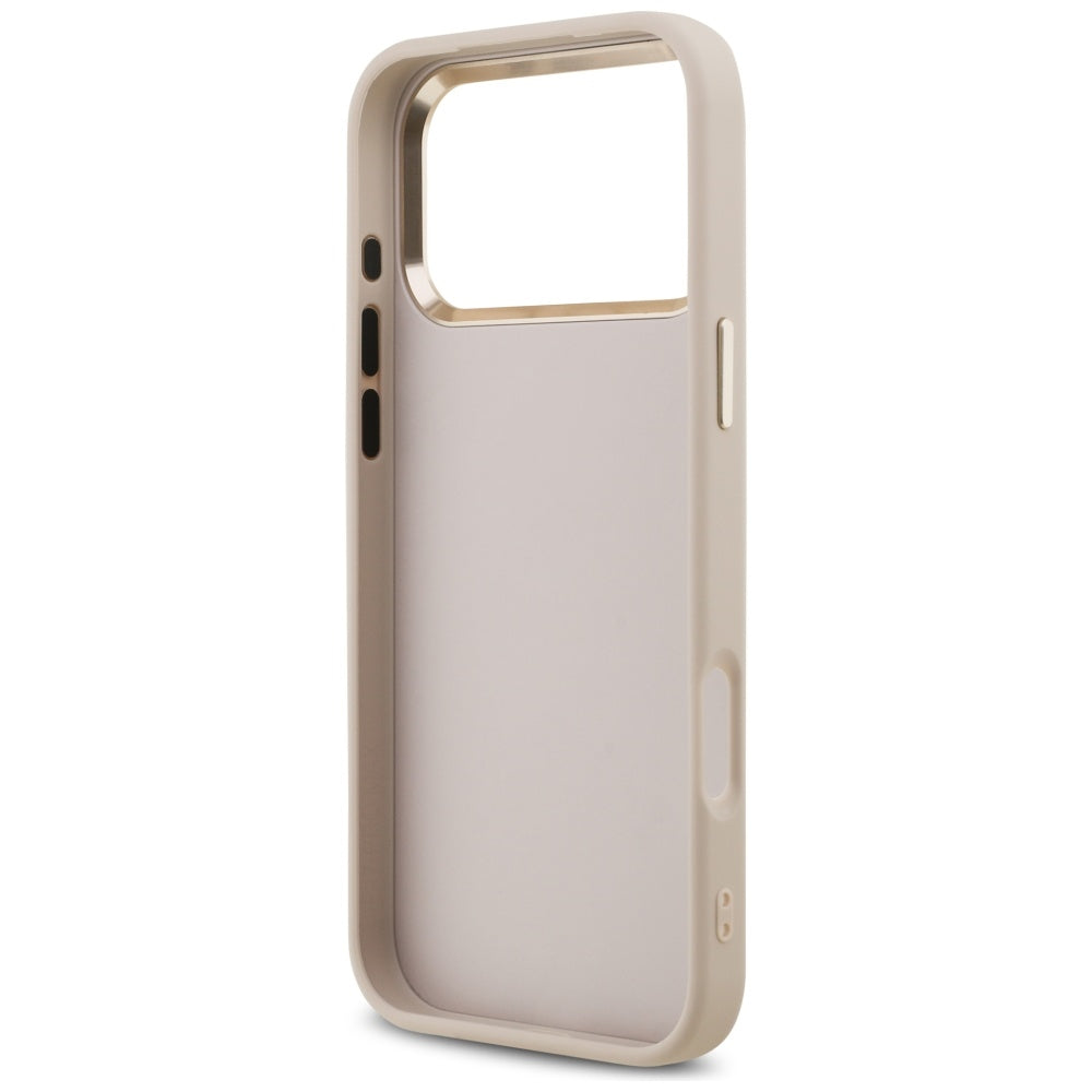 Funda para Apple iPhone 17 Pro Max, Guess, Big 4G Logo Classic, Rosa Dorado