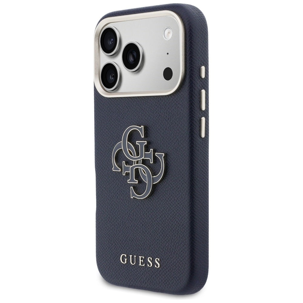 Funda para Apple iPhone 17 Pro Max, Guess, Resin Logo, Azul
