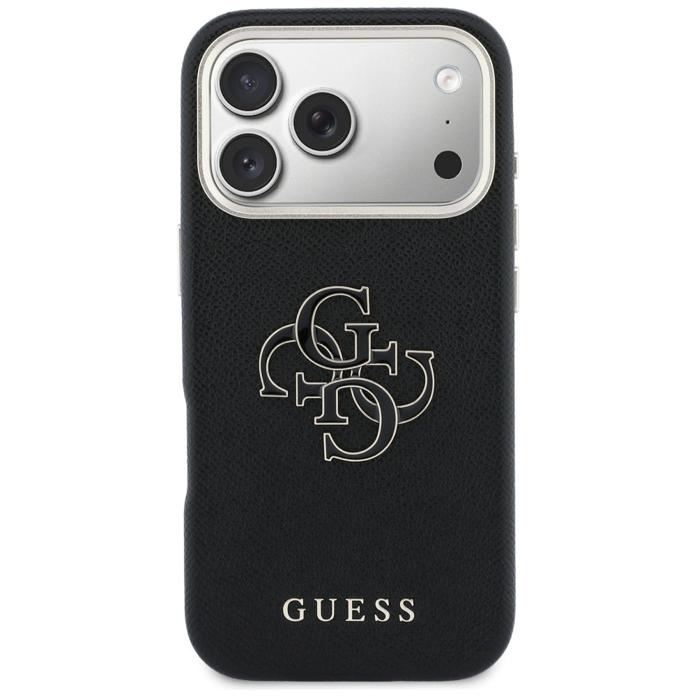 Funda para Apple iPhone 17 Pro Max, Guess, Resin Logo, Negra