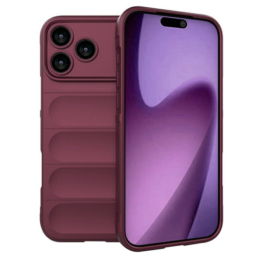Funda para Apple iPhone 17 Pro Max, Techsuit, Magic Shield, Burdeos
