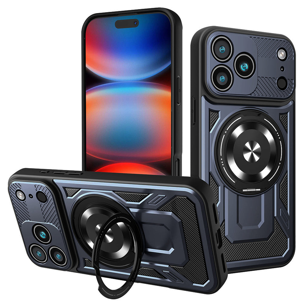 Funda para Apple iPhone 17 Pro Max, Techsuit, RuggedCam, Azul.
