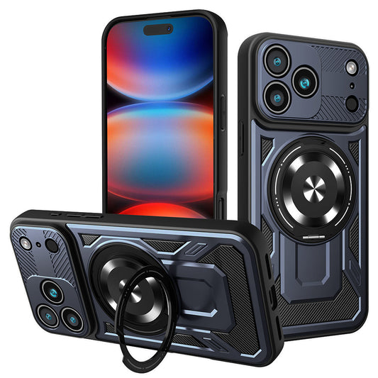 Funda para Apple iPhone 17 Pro Max, Techsuit, RuggedCam, Azul.