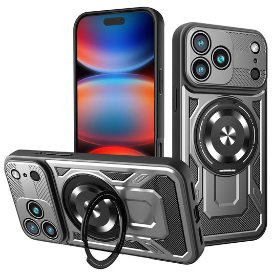 Funda para Apple iPhone 17 Pro Max, Techsuit, RuggedCam, Gris