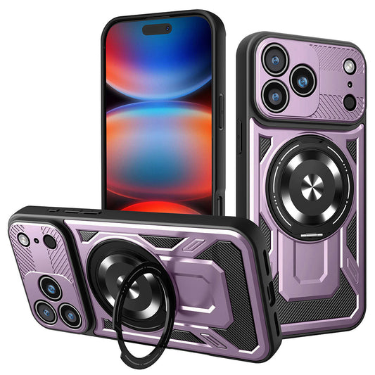 Funda para Apple iPhone 17 Pro Max, Techsuit, RuggedCam, Morado