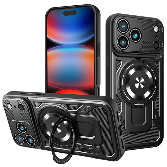 Funda para Apple iPhone 17 Pro Max, Techsuit, RuggedCam, Negra
