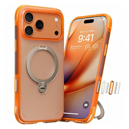 Funda para Apple iPhone 17 Pro Max, Torras, Ostand Spin Air, Naranja