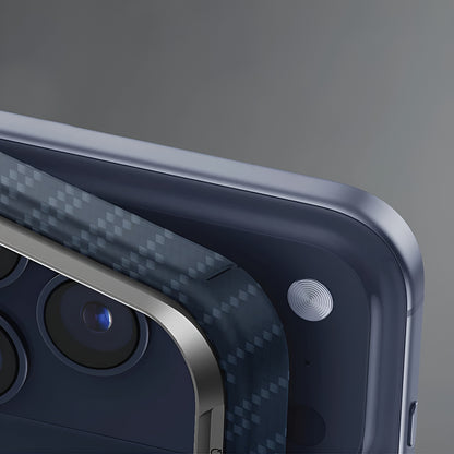 Funda MagSafe para Apple iPhone 17 Pro Max, UNIQ, Keva MagClick, Azul Marino.