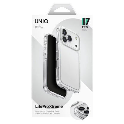 Funda para Apple iPhone 17 Pro Max, UNIQ, LifePro Xtreme, Transparente