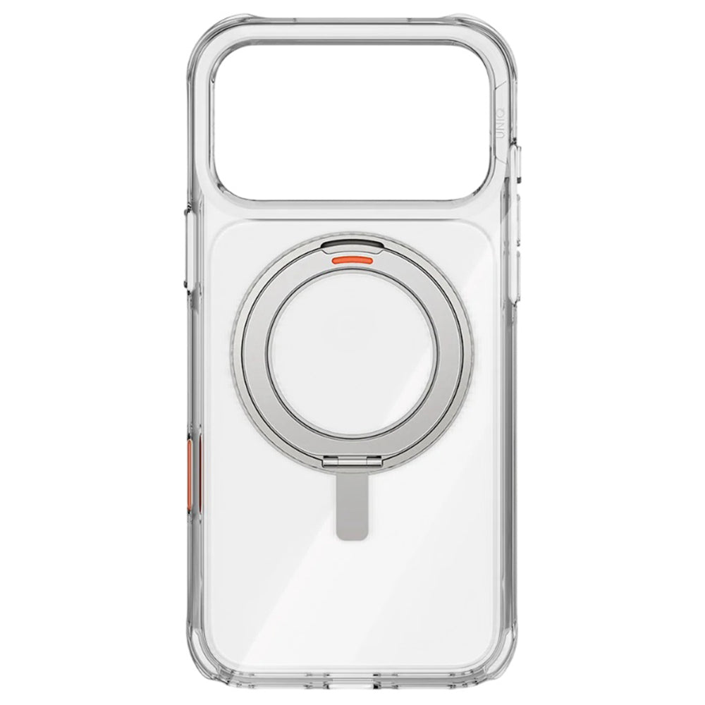 Funda para Apple iPhone 17 Pro Max, UNIQ, Swivix, Plateada.
