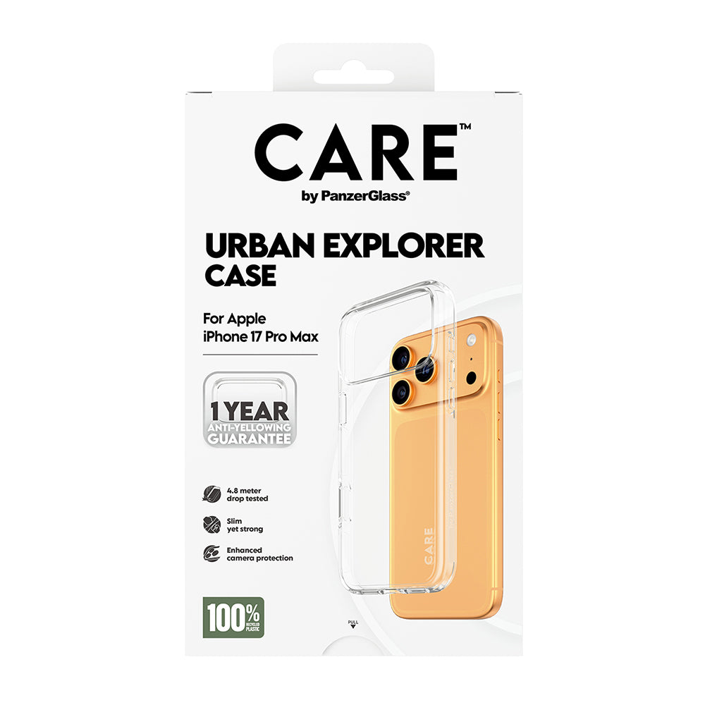 Funda para Apple iPhone 17 Pro, PanzerGlass, Care Urban Explorer, Transparente