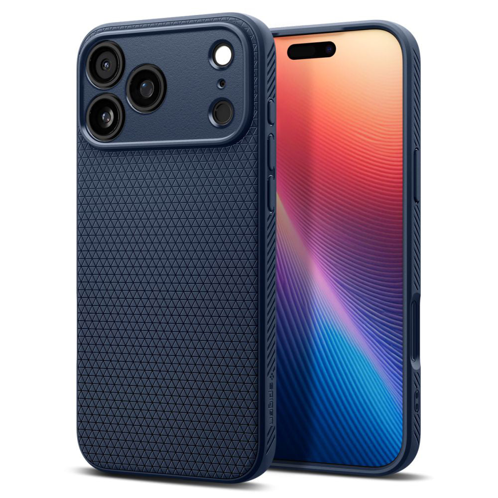 Funda para Apple iPhone 17 Pro, Spigen, Liquid Air, Azul Marino