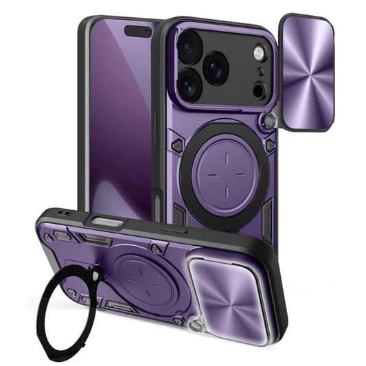 Funda para Apple iPhone 17 Pro, Techsuit, CamGuard Pro, Morado