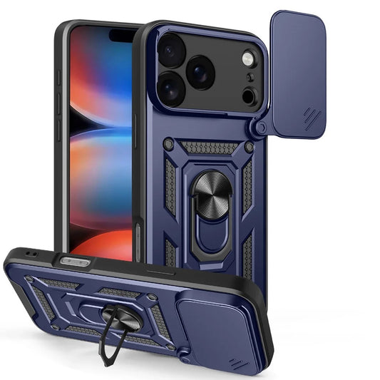 Funda para Apple iPhone 17 Pro, Techsuit, CamShield, Azul