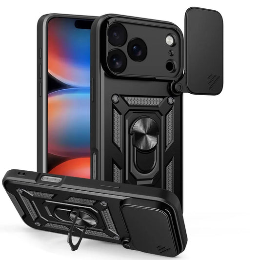 Funda para Apple iPhone 17 Pro, Techsuit, CamShield, Negra