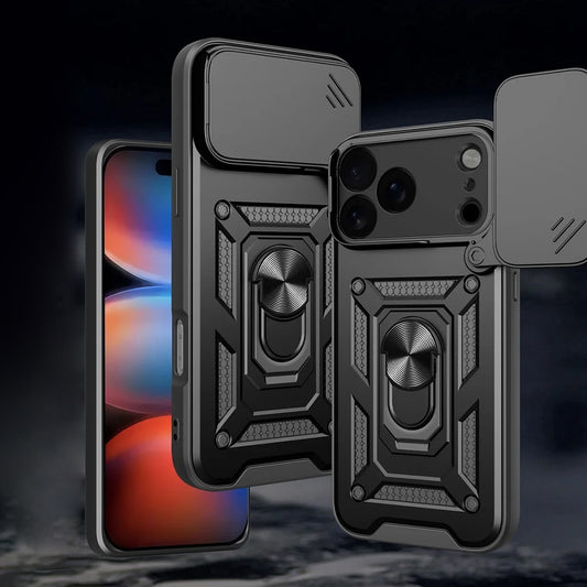 Funda para Apple iPhone 17 Pro, Techsuit, CamShield, Negra