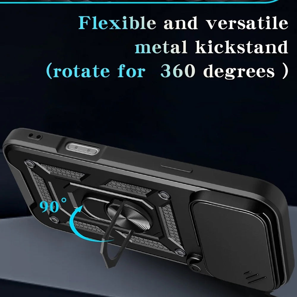 Funda para Apple iPhone 17 Pro, Techsuit, CamShield, Negra