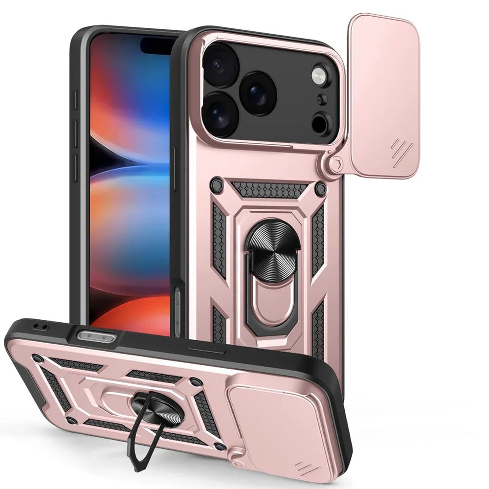 Funda para Apple iPhone 17 Pro, Techsuit, CamShield, Rosa