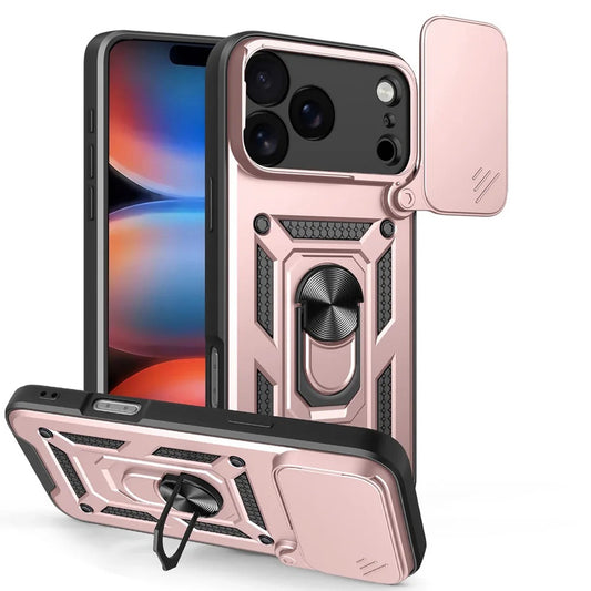 Funda para Apple iPhone 17 Pro, Techsuit, CamShield, Rosa