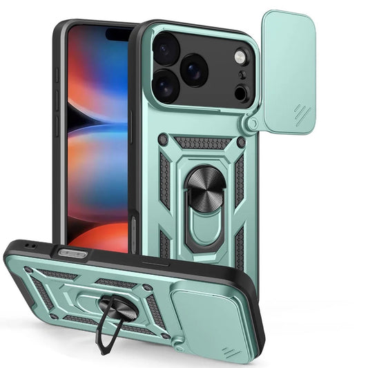Funda para Apple iPhone 17 Pro, Techsuit, CamShield, Verde